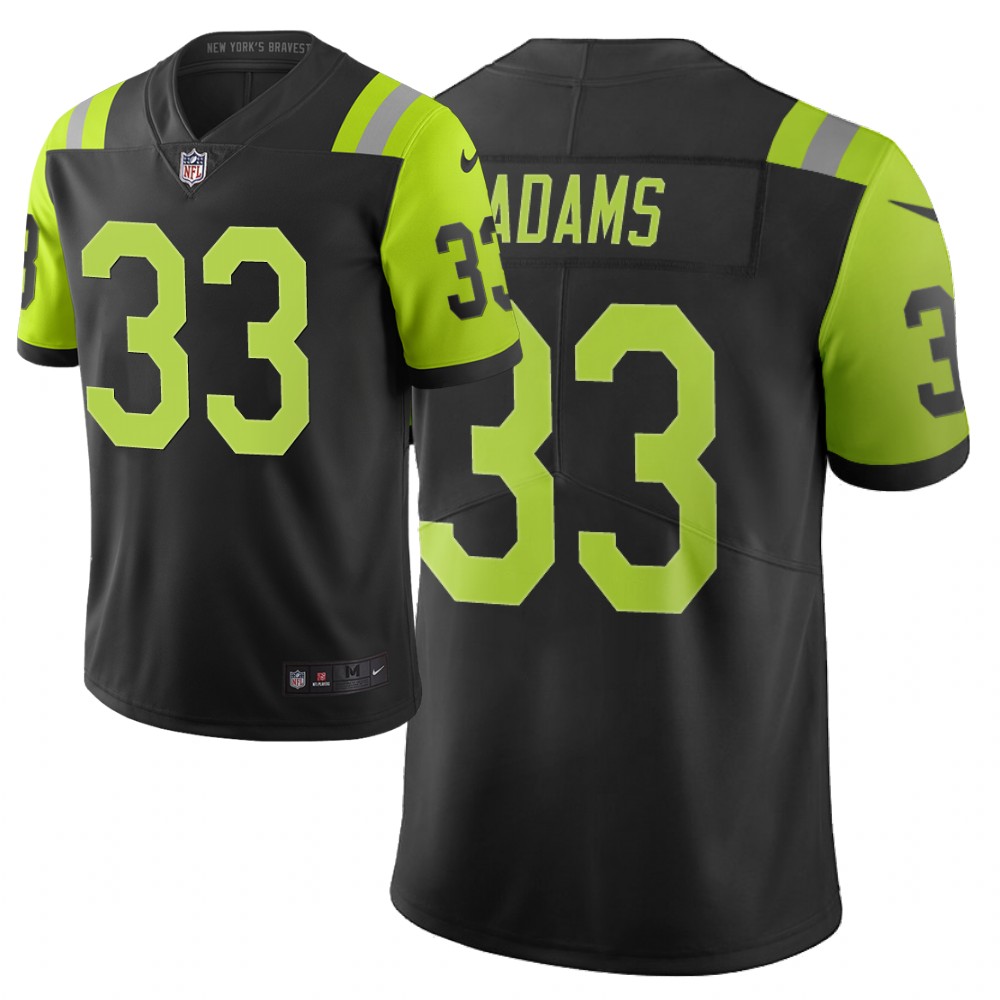 Men Nike NFL New York Jets 33 jamal adams Limited city edition black green jersey